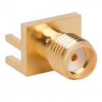 RF Connector SMA PCB End Launch Jack 50 Ohm (Jack, Female) L14.3mm